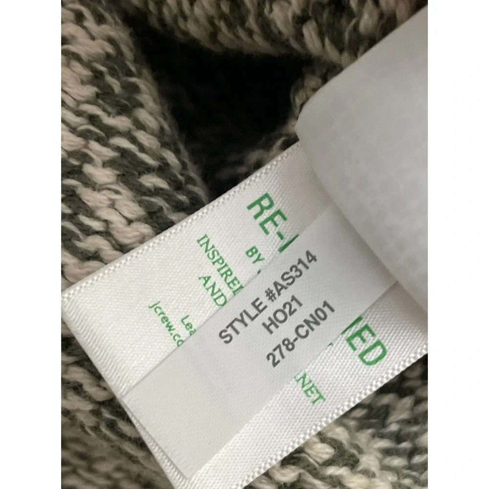 J Crew Unisex 1988 Rollneck Fisherman Kit Sweater M Marled Heathered Oarsman